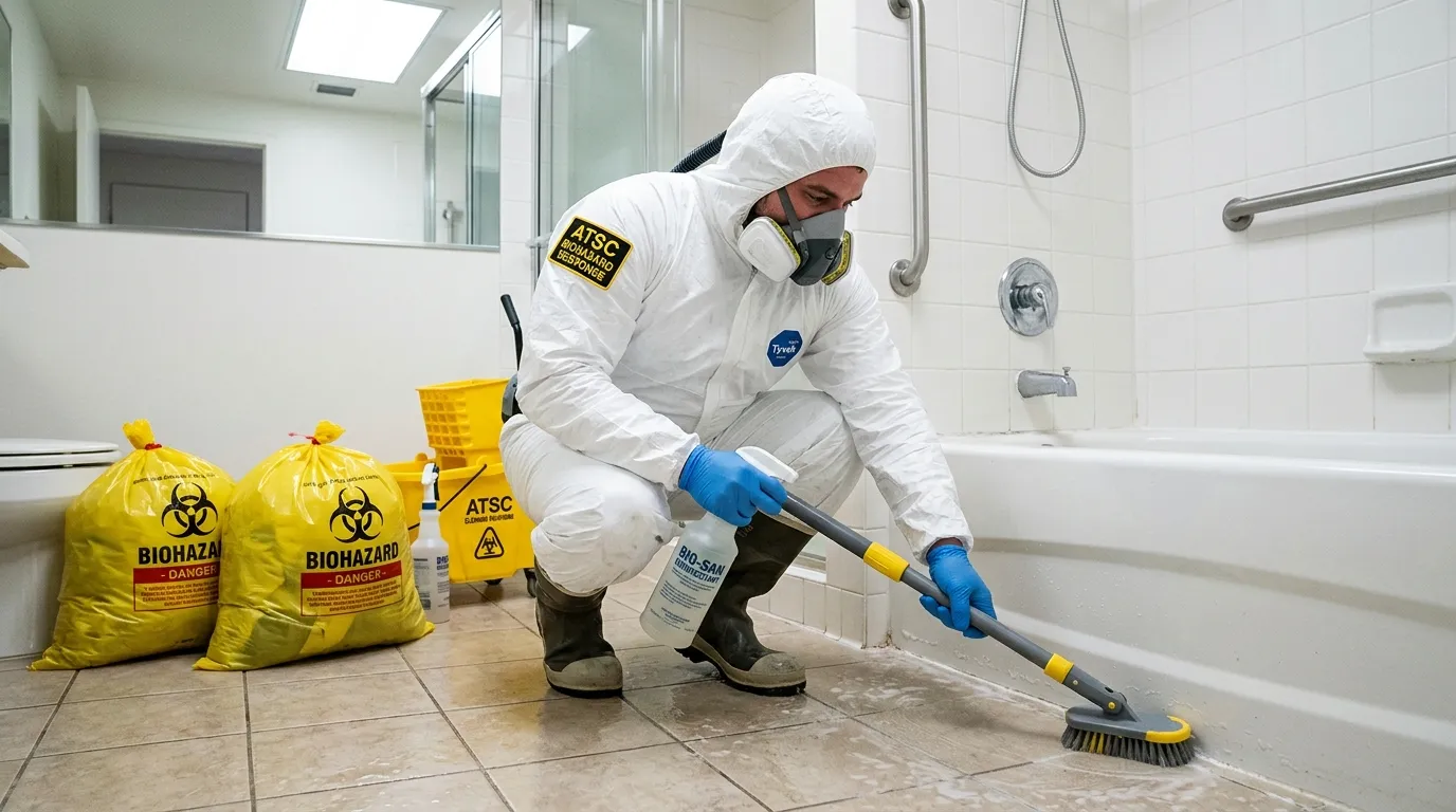 Decontamination equipment deployed for Blood Cleanup in Huntingdon